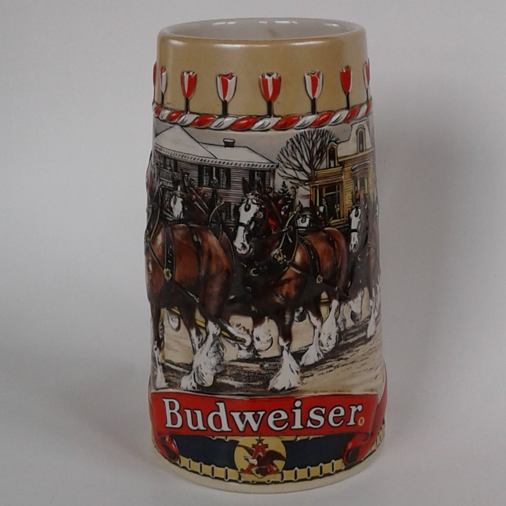 Vintage 1986 Budweiser Handcrafted Beer Stein